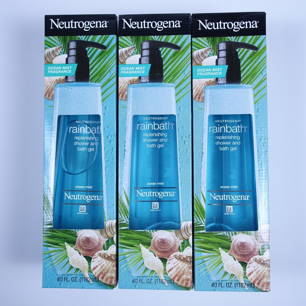 Neutrogena Rainbath Ocean Mist Replenishing Shower and Bath Gel 40oz 3 Pack - Picture 2 of 5